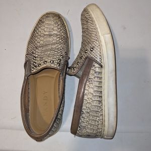 Tandy leather snake print loafers 7